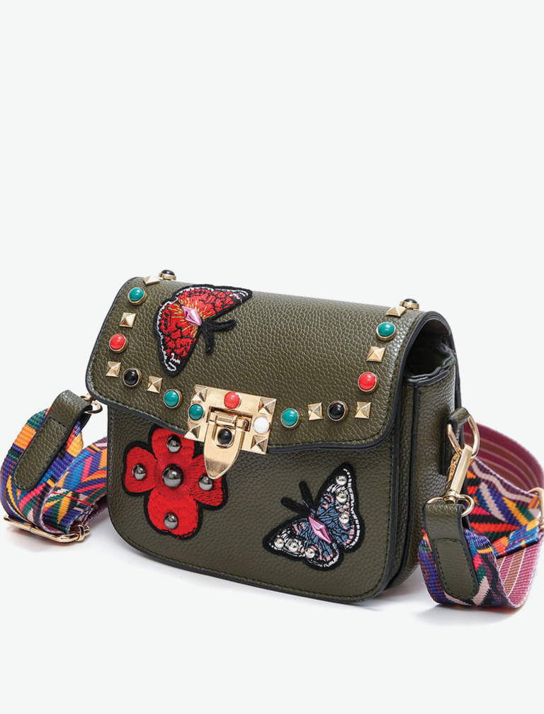 Butterfly Embroidery Mini Bag Butterfly Embroidery Mini Bag
