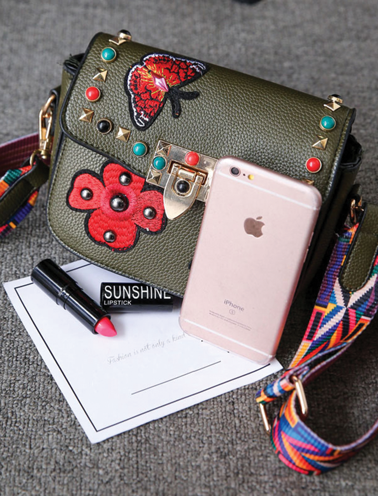 Butterfly Embroidery Mini Bag Butterfly Embroidery Mini Bag