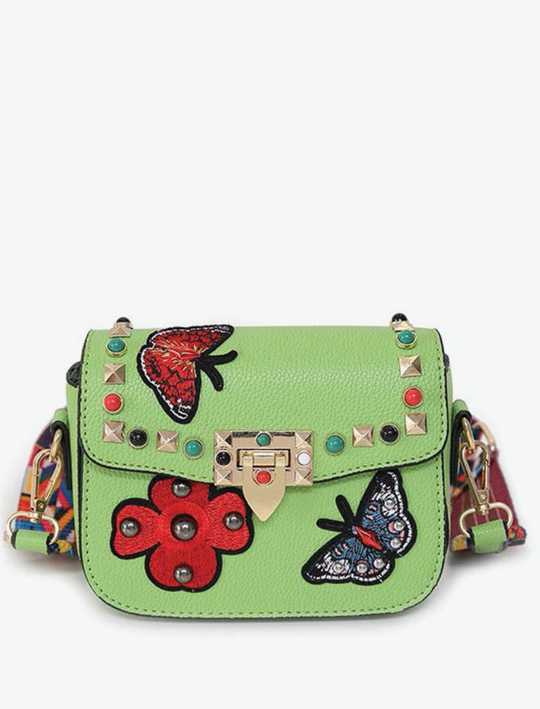 Butterfly Embroidery Mini Bag Butterfly Embroidery Mini Bag