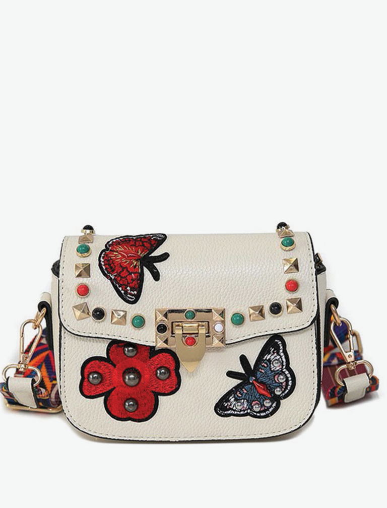 Butterfly Embroidery Mini Bag Butterfly Embroidery Mini Bag