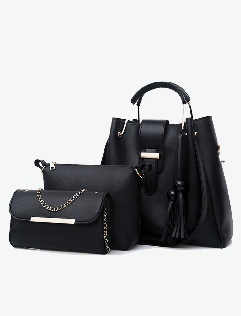 Tassel Metal Handle Bag & Purse Tassel Metal Handle Bag & Purse