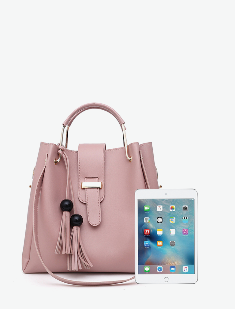 Tassel Metal Handle Bag & Purse Tassel Metal Handle Bag & Purse