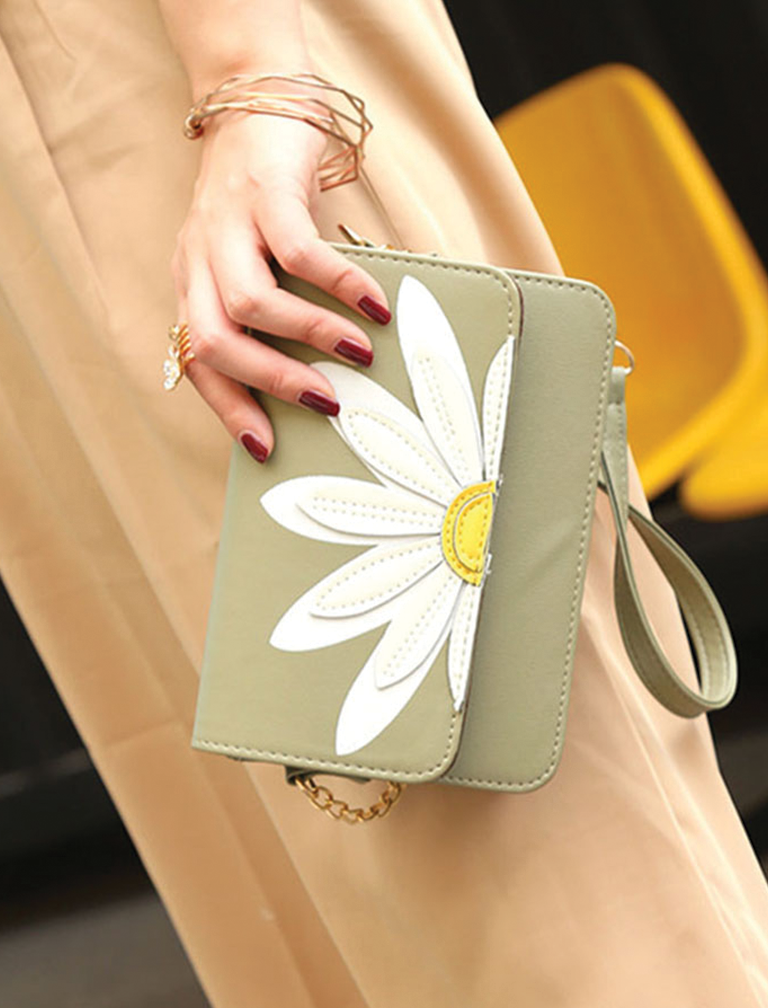 Flower Embroidery Shoulder Bag Flower Embroidery Shoulder Bag