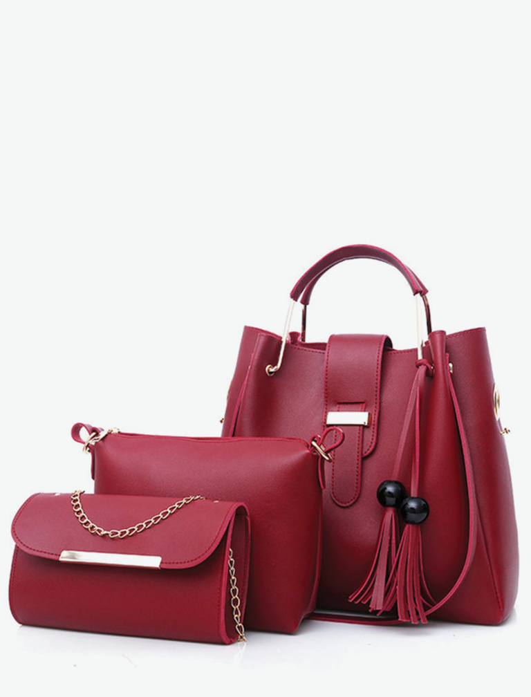 Tassel Metal Handle Bag & Purse Tassel Metal Handle Bag & Purse