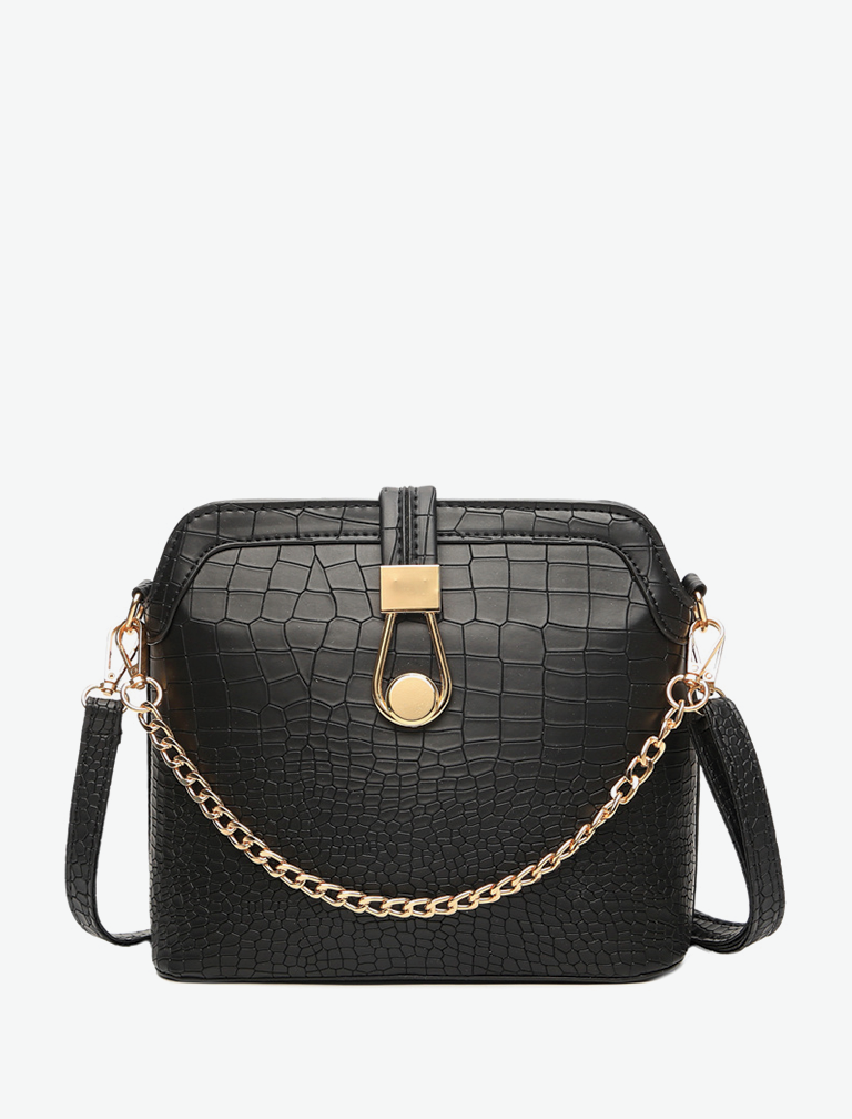 Crocodile Leather Shoulder Bag Crocodile Leather Shoulder Bag