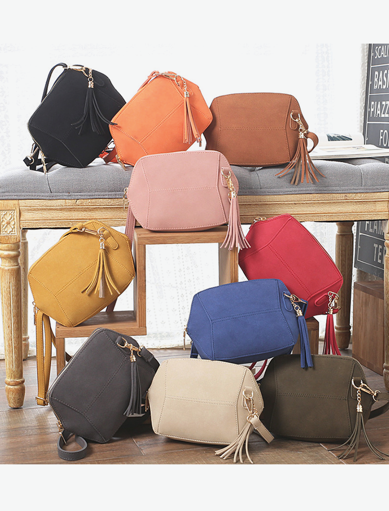Tassel Solid Color Shell bag Tassel Solid Color Shell bag