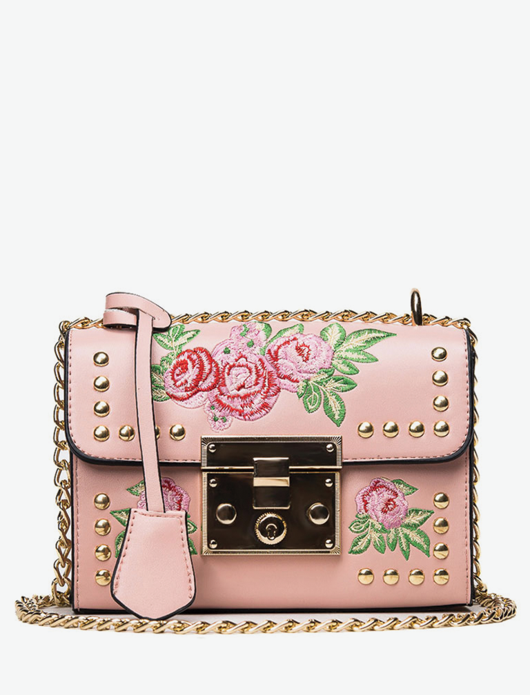 Embroidery Flower Flap Bag Embroidery Flower Flap Bag