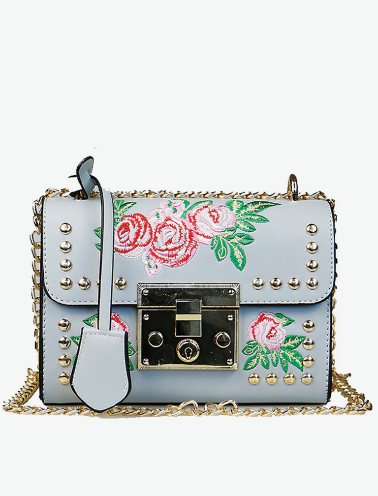 Embroidery Flower Flap Bag Embroidery Flower Flap Bag