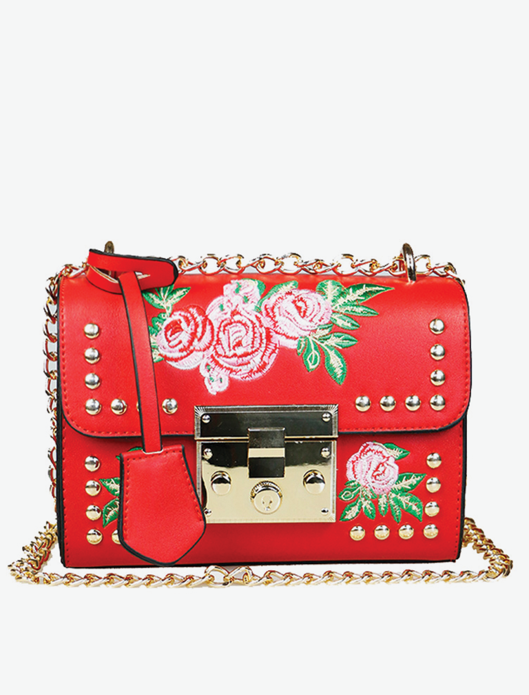 Embroidery Flower Flap Bag Embroidery Flower Flap Bag