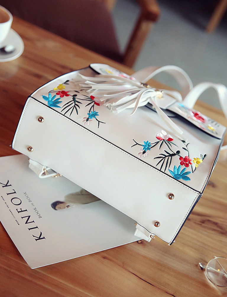 Embroidery Tassel Backpack Embroidery Tassel Backpack