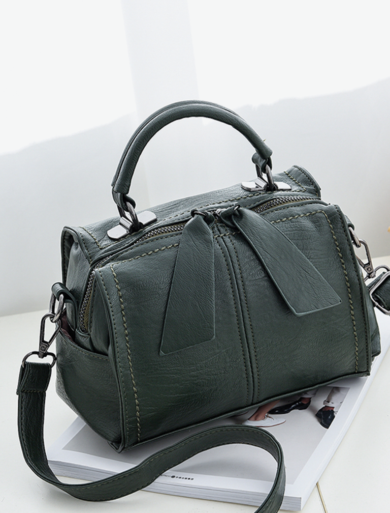 Ruched Leather Shoulder Bag Ruched Leather Shoulder Bag