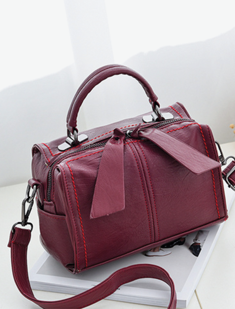 Ruched Leather Shoulder Bag Ruched Leather Shoulder Bag