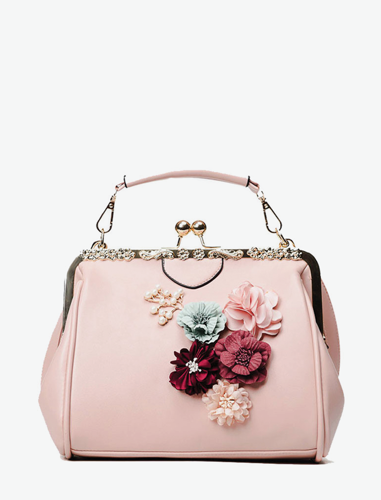 Flower Beaded Pouch Bag Flower Beaded Pouch Bag