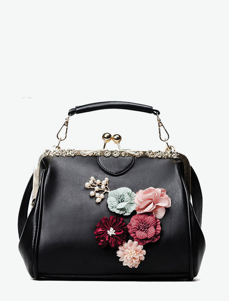 Flower Beaded Pouch Bag Flower Beaded Pouch Bag