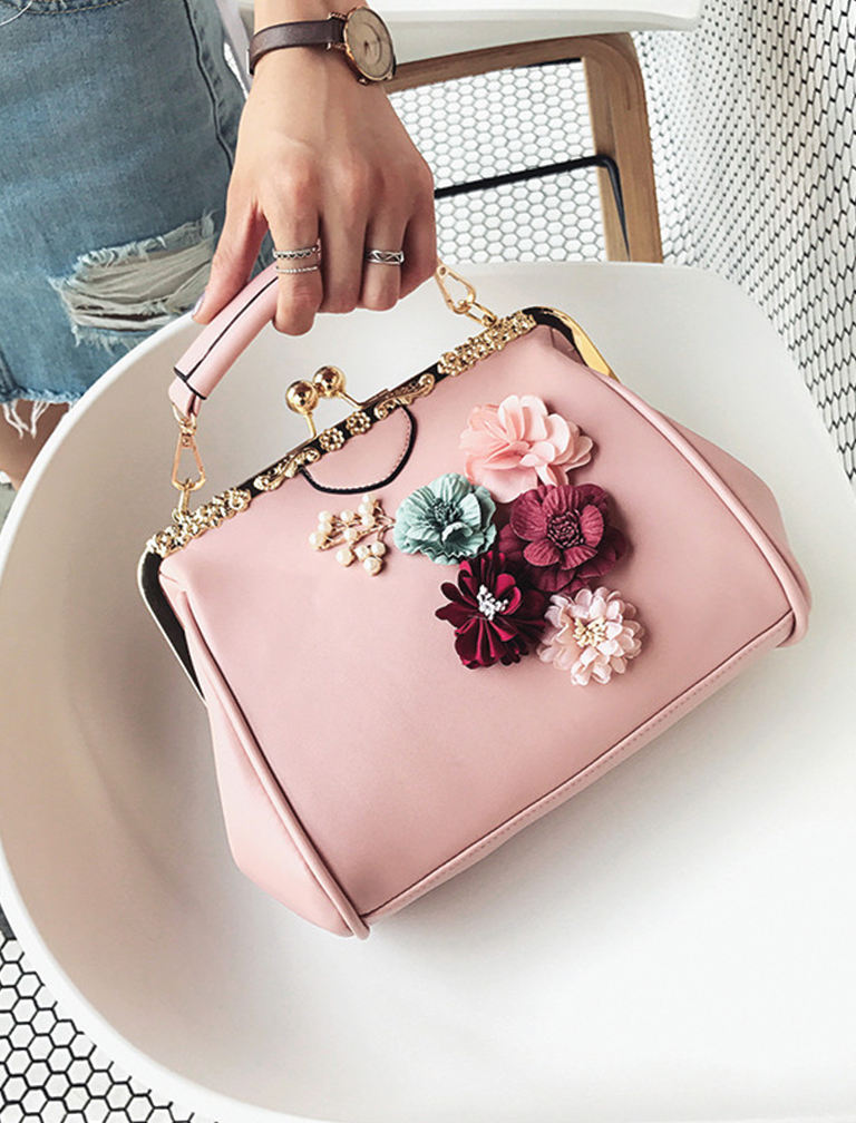 Flower Beaded Pouch Bag Flower Beaded Pouch Bag