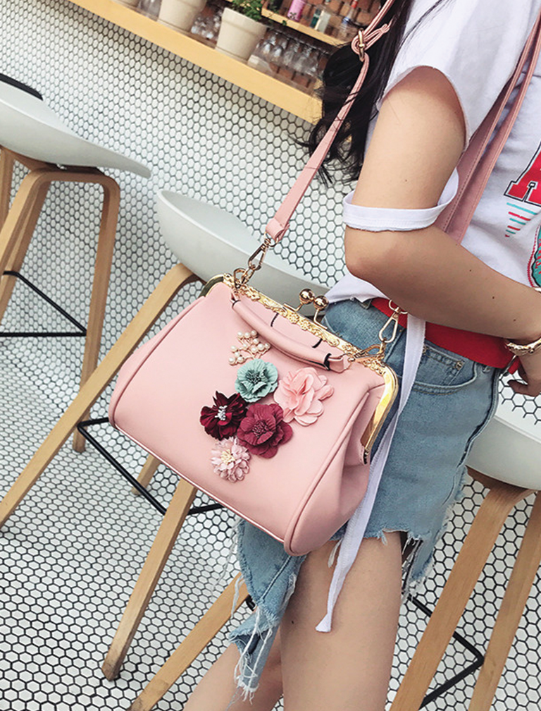 Flower Beaded Pouch Bag Flower Beaded Pouch Bag