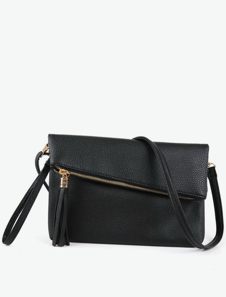 Zipper Solid Shoulder Bag Zipper Solid Shoulder Bag