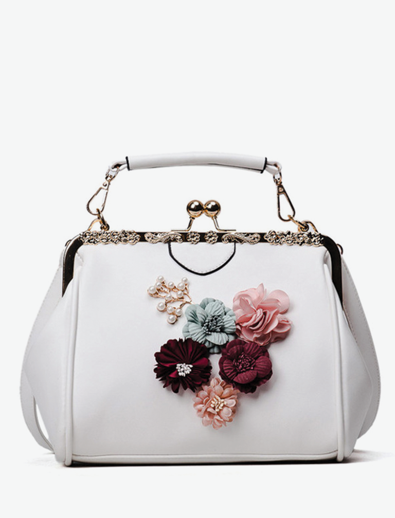 Flower Beaded Pouch Bag Flower Beaded Pouch Bag