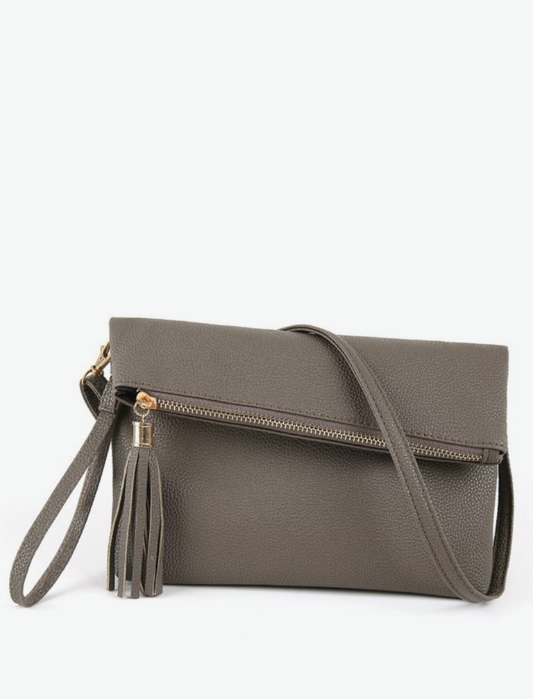 Zipper Solid Shoulder Bag Zipper Solid Shoulder Bag