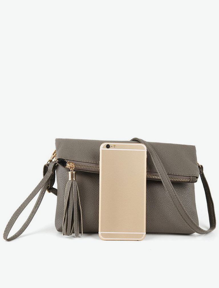 Zipper Solid Shoulder Bag Zipper Solid Shoulder Bag