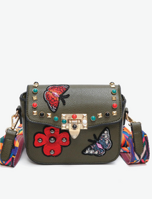 Butterfly Embroidery Mini Bag