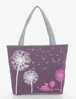 Dandelion Canvas Shoulder Bag