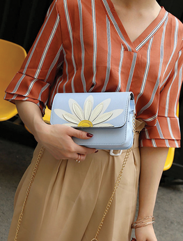 Flower Embroidery Shoulder Bag